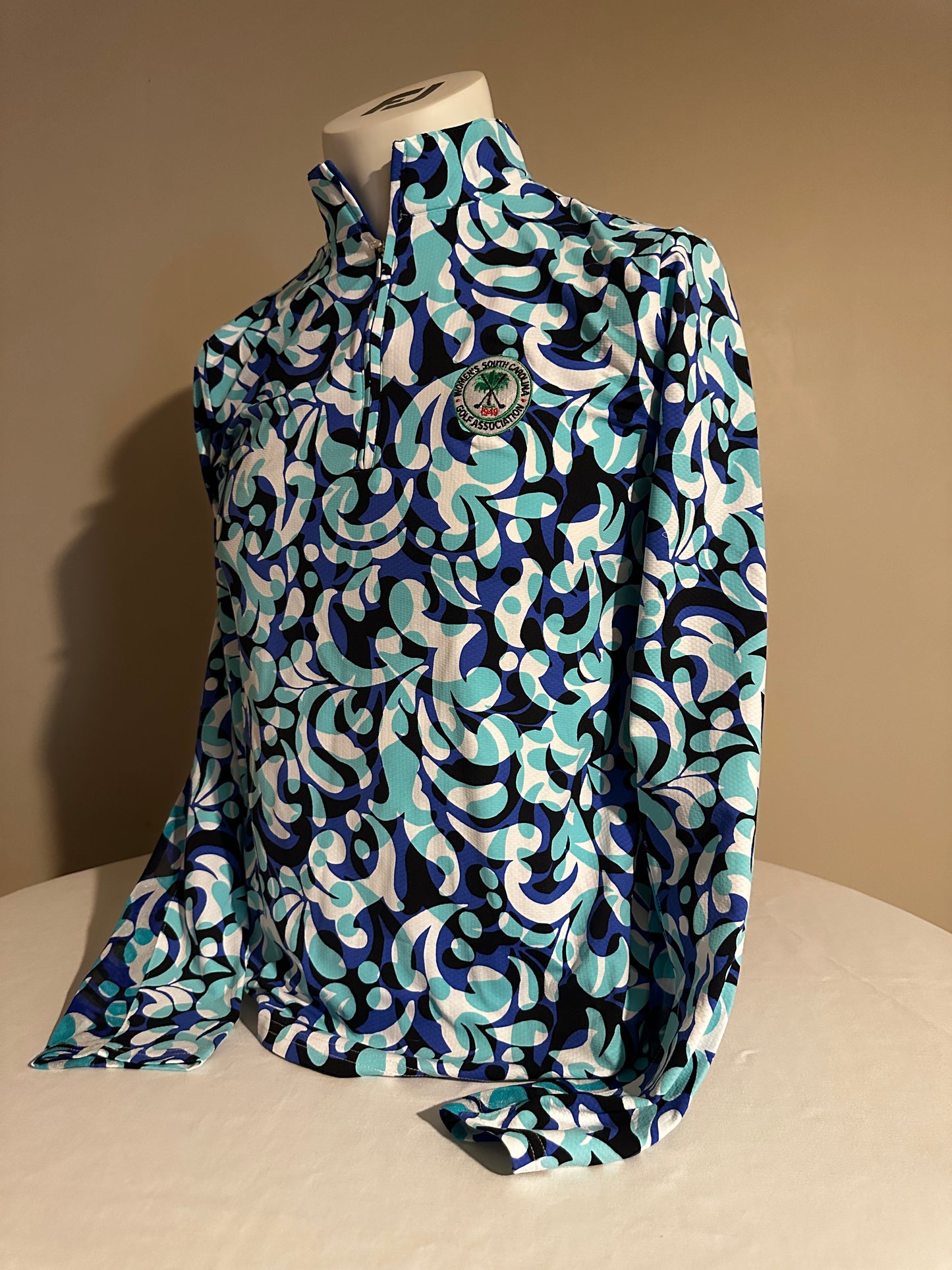 SanSoleil Blue Splash Zip Up