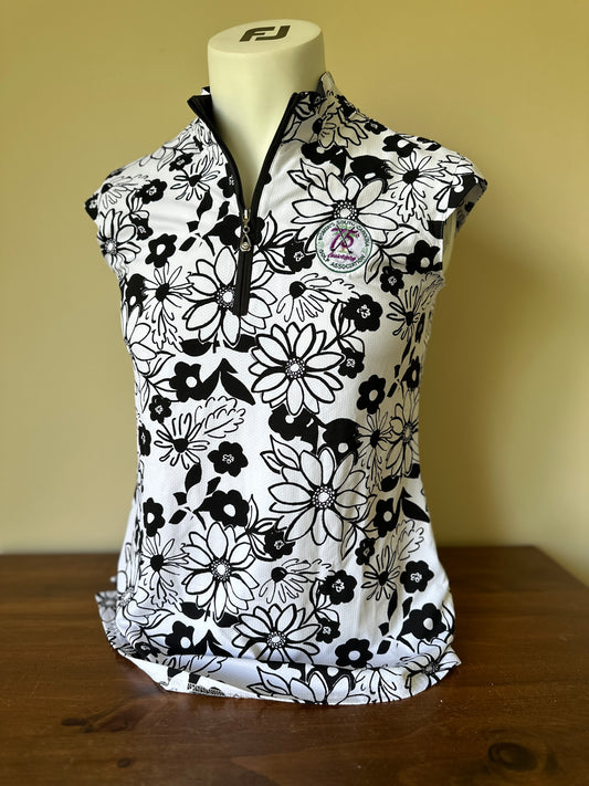 7th Black and White Flower