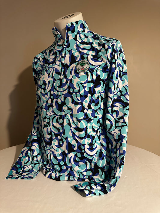 SanSoleil Blue Splash Zip Up