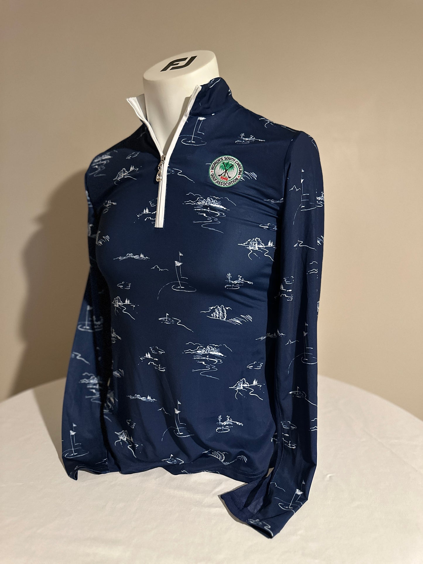 SanSoleil Navy Course Zip Up
